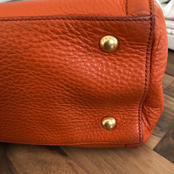 Prada Vit Daino “Papaya” Handbag - Picture 5 of 8